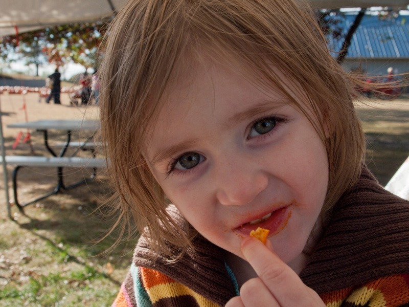 PA153483.jpg - Pumpkin lips... thanks to nacho chips