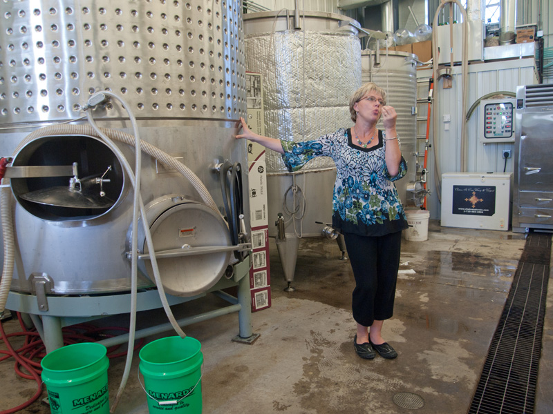 11082412.jpg - She's going to love this photo.  I sent it to the winery.  Heh-he!